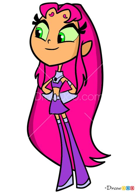 starfire drawing|teen titans go drawing.